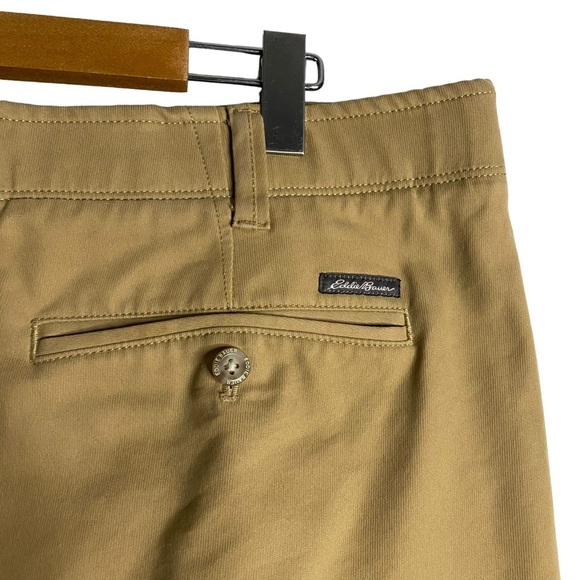 Eddie Bauer Men's Tan Slim Straight Chino Pants - Picture 9 of 11